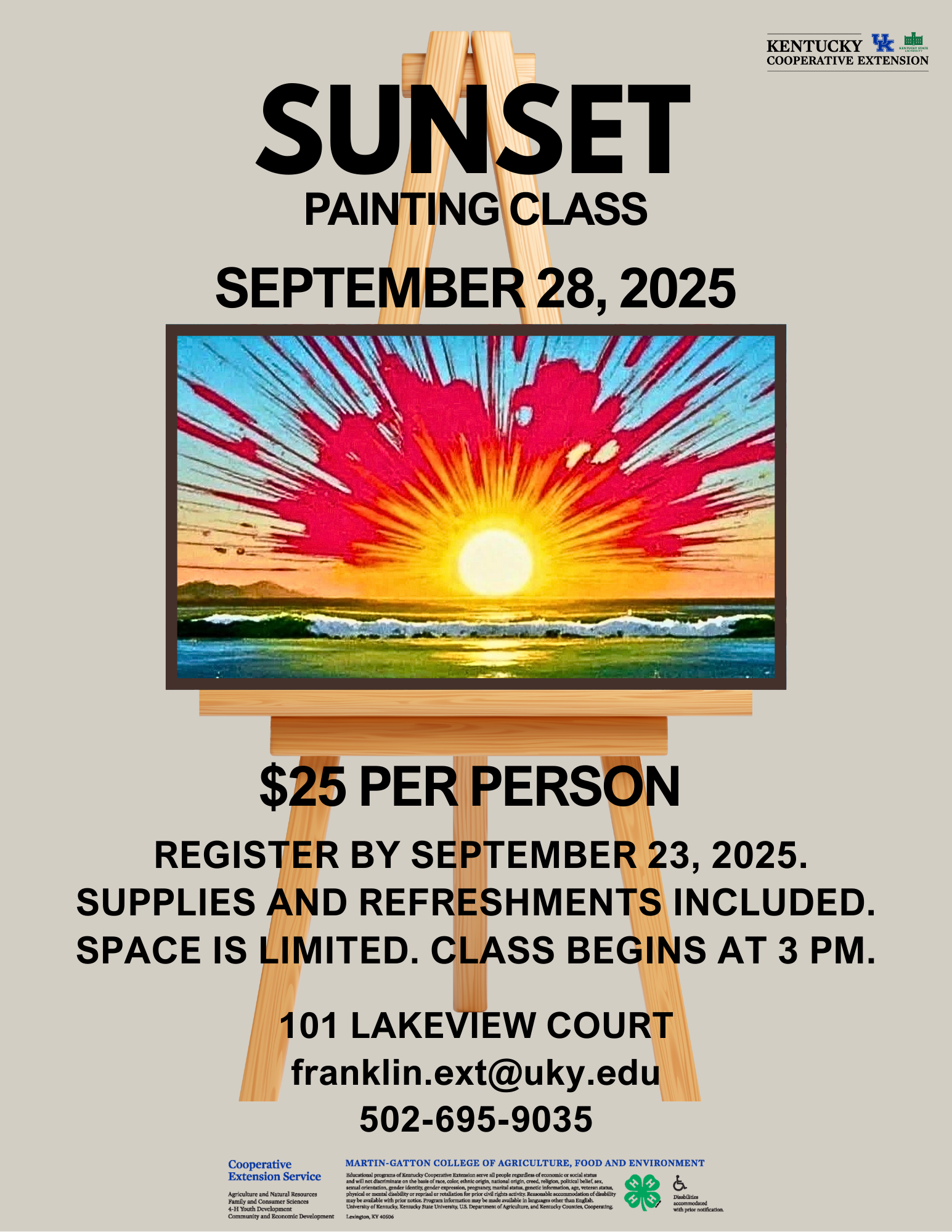 Sunset Painting Class